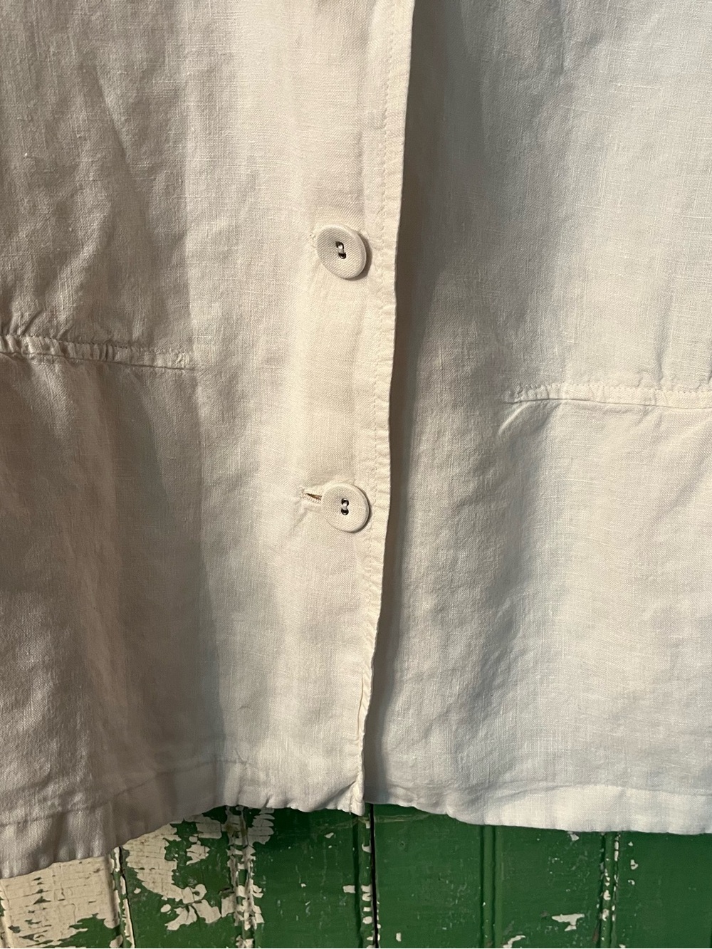 Linen J Jill Jacket Cute Button-Front - Picture 8 of 8